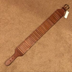 Anthropologie Leather Stretch Belt, size medium